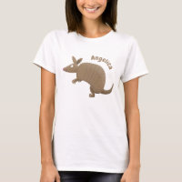 Drôle armadillo joyeux dessin animé