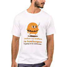 Drôle au revoir Hamburger Cartoon