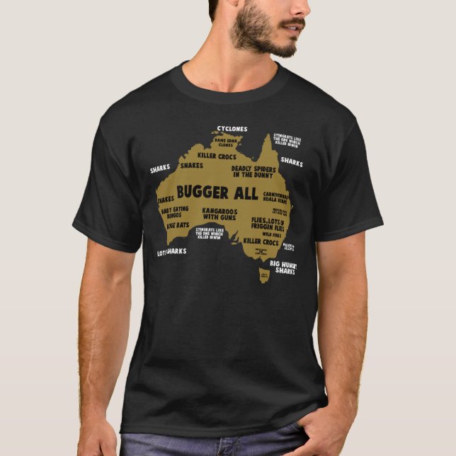 T-shirt Drôle Australien (Devant)