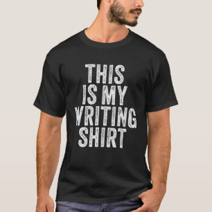 T-shirt Drôle Auteurs Vintages Poètes Écrivain Voici Mon É
