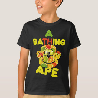 T-shirt drôle Authentique Violet A Bathing Ape vintage