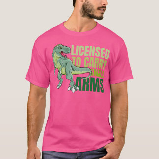 T-shirt Drôle Autorisé À Transporter Des Armes Petites À R