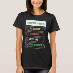 T-shirt Drôle avant que vous ne m'ennuie est il branché da