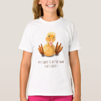 T-shirt drôle avec Joyeux canard Joué Texte person