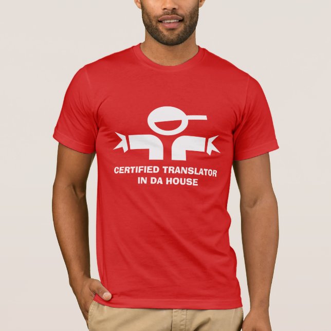 T-shirt drôle avec la citation pour le traducteur (Devant)