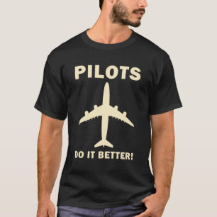 T-shirt Drôle avion d'aviation, drôle de pilote