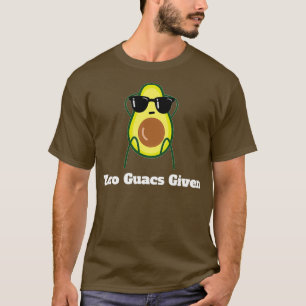 T-shirt Drôle Avocado Cadeaux Zéro Guacs Donné Drôle Don P