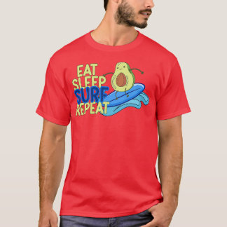 T-shirt drôle Avocado surf 14 1
