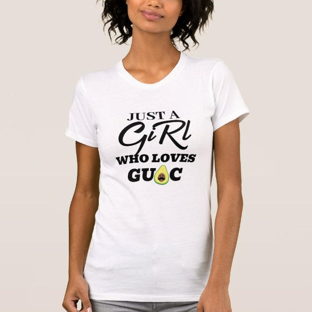 T-shirt Drôle Avocat Avocado Pun Tee, Juste une fille qui  (Devant)