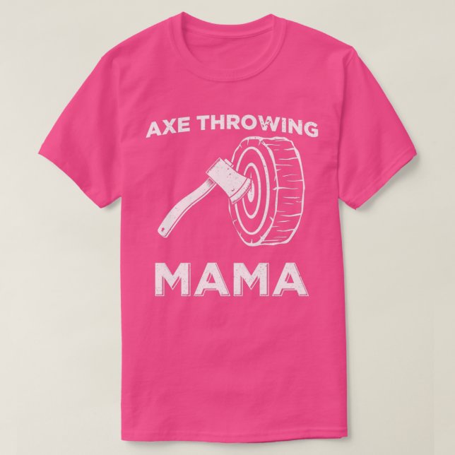 T-shirt Drôle Ax Jetant Mama design (Design devant)