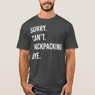 T-shirt Drôle Backpacking