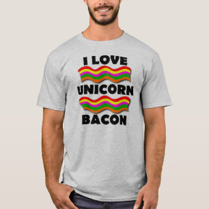T-Shirt Drôle Bacon Licorne
