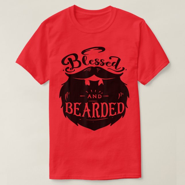 T-shirt Drôle Barbe Béni Et Porté Papa Mari Boyfr (Design devant)