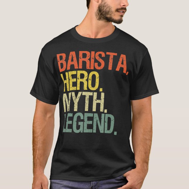 T-shirt Drôle barista (Devant)