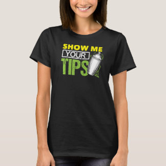 T-shirt Drôle Bartending Mixology Barkeeper Me Montrez Vot