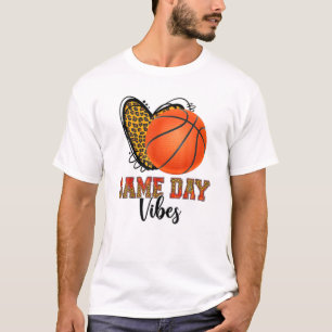 T-shirt Drôle Basketball Femmes Hommes Jeu Jour Enfant Vib