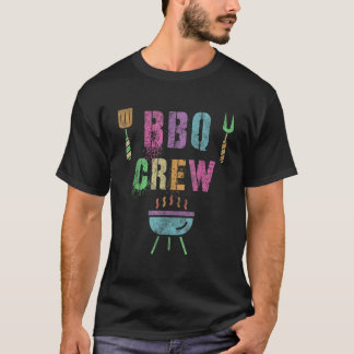 T-shirt Drôle BBQ CREW Grill Chef Cuisinier Squad Cuisine