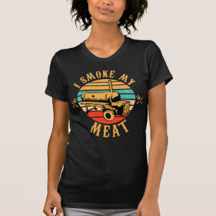 T-shirt Drôle BBQ Lover Cadeaux   Je fume Mon Fumeur de vi
