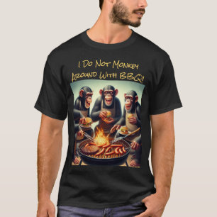 T-shirt Drôle BBQ Monkey Business