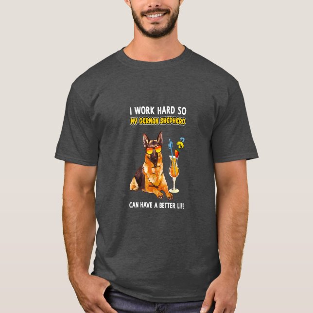 T-shirt Drôle berger allemand cadeaux berger allemand berg (Devant)