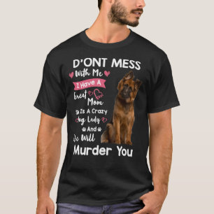 T-shirt Drôle Berger Allemand Ne Mess Pas Avec Moi Équipé