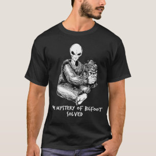 T-shirt Drôle Bigfoot Cadeau Mystère De Big Foot Alien OVN