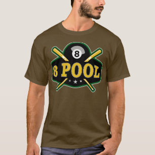 T-shirt Drôle Billard 8 Ball Pool Joueur Billard