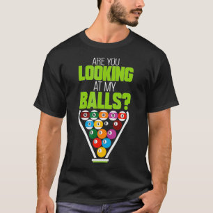 T-shirt Drôle Billard piscine Tee pour hommes Loose