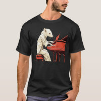 Drôle blanc Rat aime le costume de piano pour les