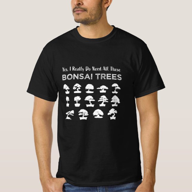 T-shirt Drôle Bonsai Tree Care Penjing Cadeau (Devant)