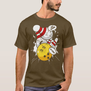 T-shirt Drôle Bowling Bowling Bowling