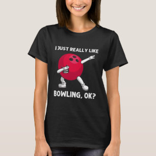 T-shirt Drôle Bowling Jeu Lane Jouer