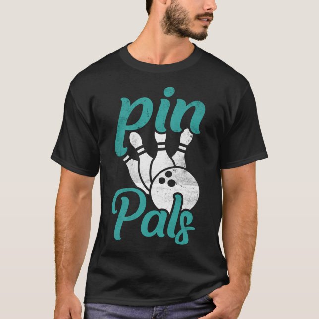 T-shirt Drôle Bowling Pals Bowling Pour Hommes Femmes Enfa (Devant)