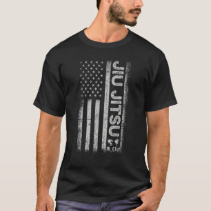 T-shirt Drôle brésilien Jiu Jitsu Drapeau américain Bjj Me