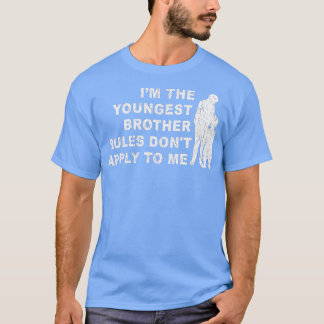 T-shirt drôle Brother National Siblings Day Le plus jeune