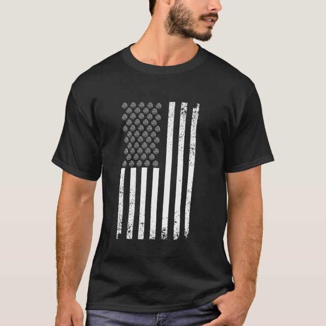 T-shirt Drôle Brussel Gerbe Drapeau Américain Vegan Hommes (Devant)