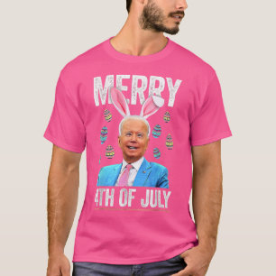 T-shirt Drôle Bunny Joe Biden 4 juillet Joyeux Jour de Pâq