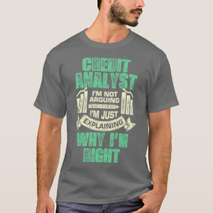 T-shirt Drôle cadeau d'analyste de crédit