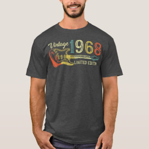 T-shirt Drôle cadeau d'anniversaire 1968 pour hommes Guita