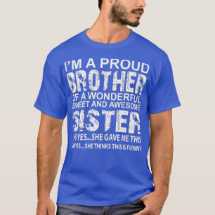 T-shirt drôle cadeau d'anniversaire pour frère de la fabul