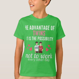 t-shirt drôle, cadeau d'anniversaire pour jumeaux