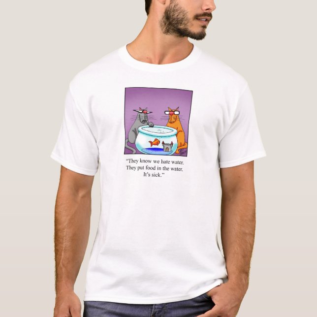 T-shirt Drôle cadeau de dessin de chats! (Devant)