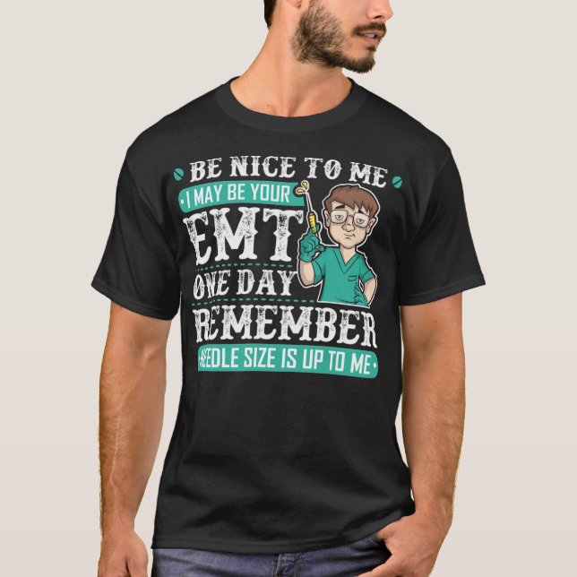T-shirt Drôle cadeau de devis EMT pour le médecin paramédi (Devant)