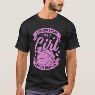 T-shirt Drôle cadeau de fille de basket-ball