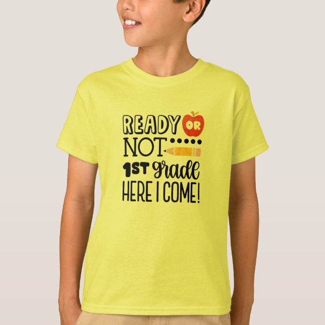 T-shirt Drôle cadeau de première année de retour à l'école (Devant)