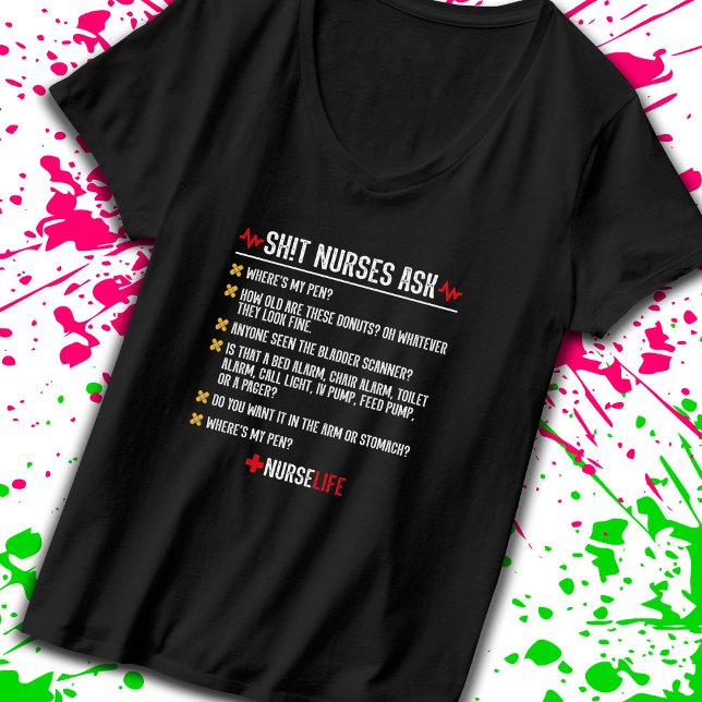 T-shirt Drôle cadeau de soins infirmiers - Infirmière de l (Inject a dose of humor into your nursing profession with our sarcastic t-shirt! -Teemixer)