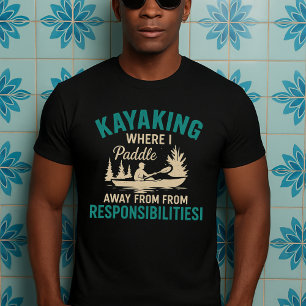 T-shirt drôle cadeau Kayak, papa maman amant