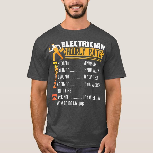 T-shirt Drôle cadeau Lineman pour un électricien (Devant)