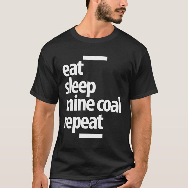 T-shirt Drôle Cadeau Mine Charbon Titre du travail Cadeau (Devant)
