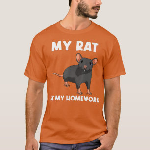 T-shirt Drôle Cadeau Rat Pour Enfants Garçons Filles Rue S